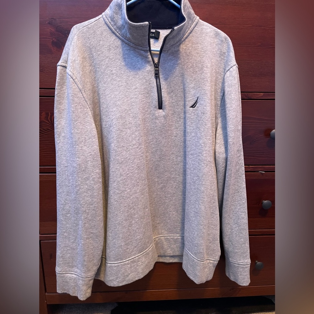 Nautica Vintage half zip-up pullover turtleneck sweater